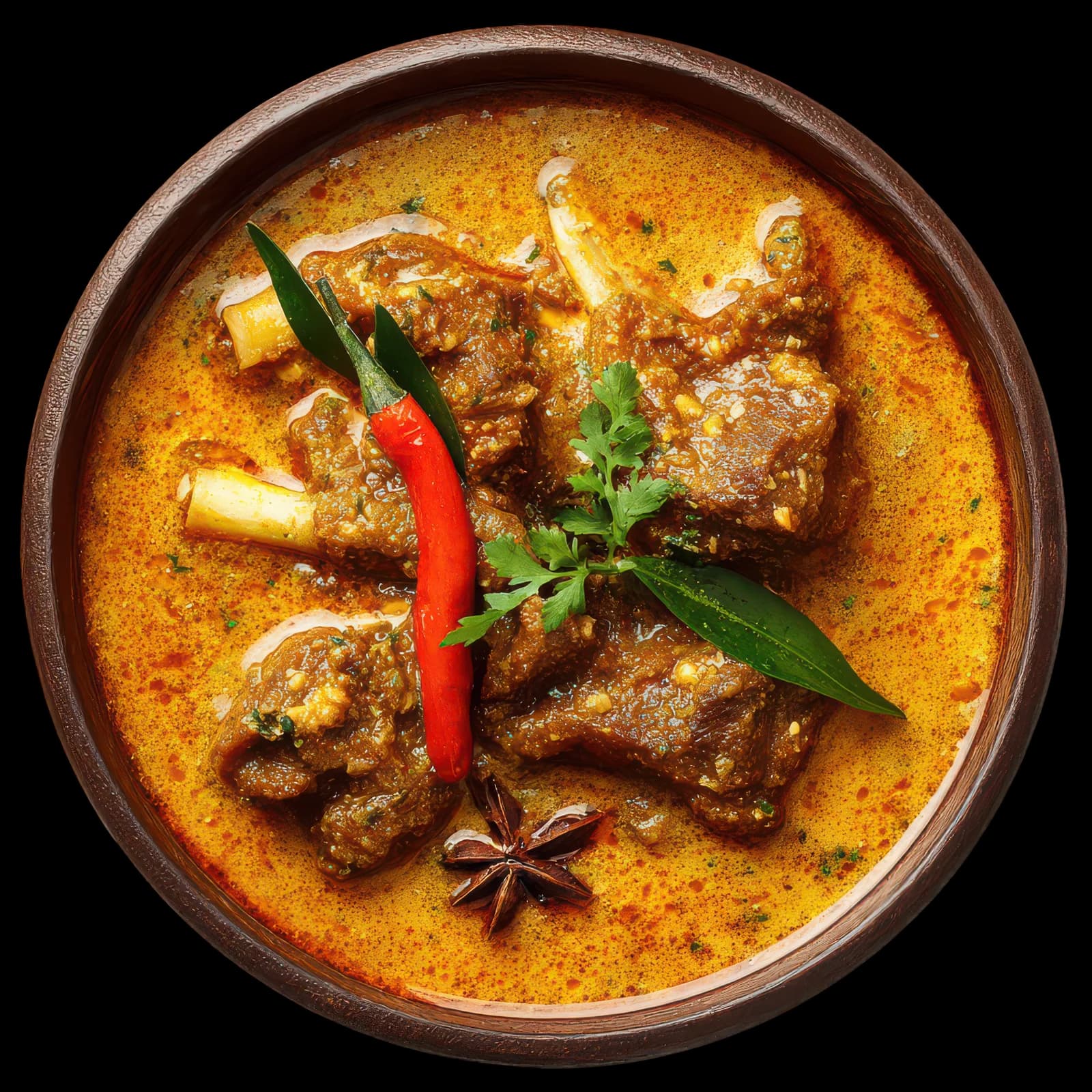 Slow-Cooked Mutton Curry — prepared dish