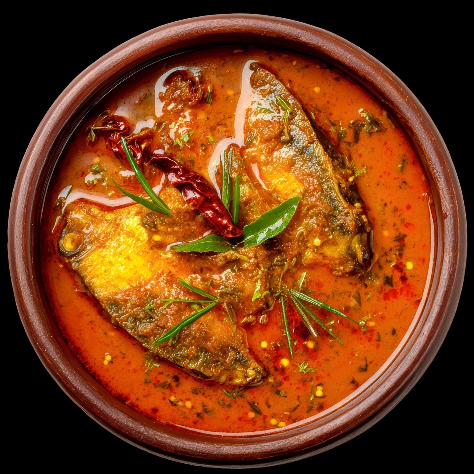 Kerala Fish Curry (Varutharacha Meen) — prepared dish